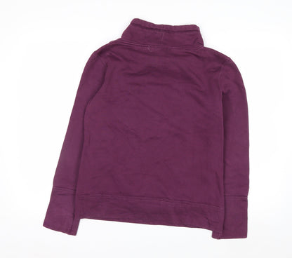 Puma Womens Purple Pullover Sweatshirt Size 10 Cotton Blend