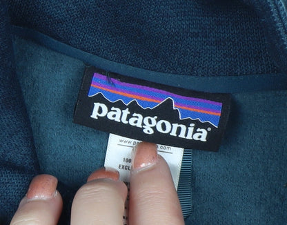 Patagonia Women's Blue Full Zip Fleece Jacket Size L