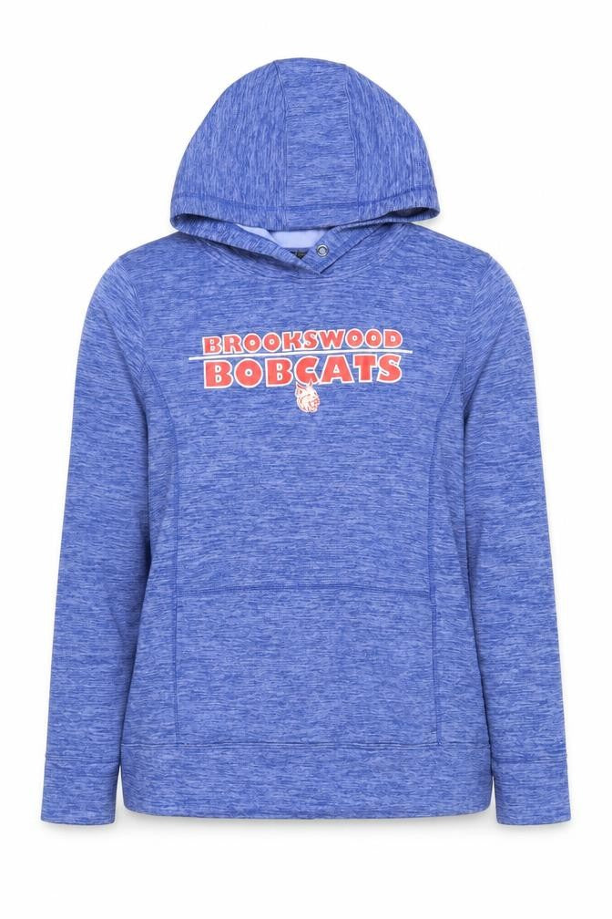 ATC Womens Blue Hooded Pullover Sweatshirt XL Brookswood Bobcats