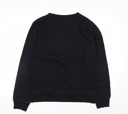 Champion Men's Black Small Pullover Sweatshirt Logo Fleece