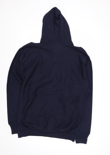 Steve & Barry's Men's Blue Navy Pullover Hoodie L College Fleece