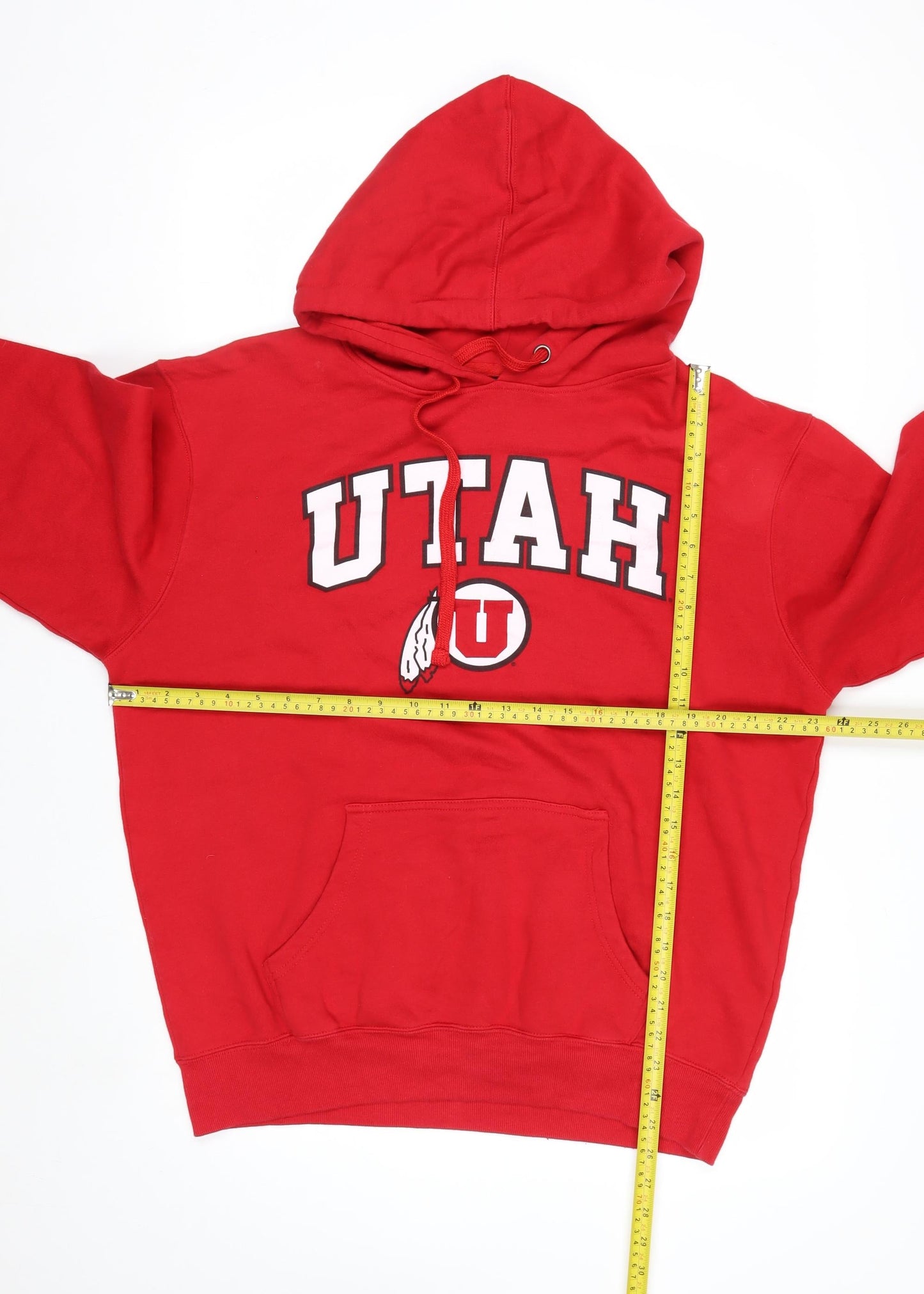Top of the World Men's Red Pullover Hoodie L College Sports
