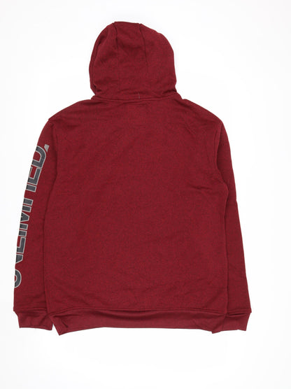 Ecko Unltd Men's Red Pullover Hoodie Size L Graphic Logo Sweatshirt