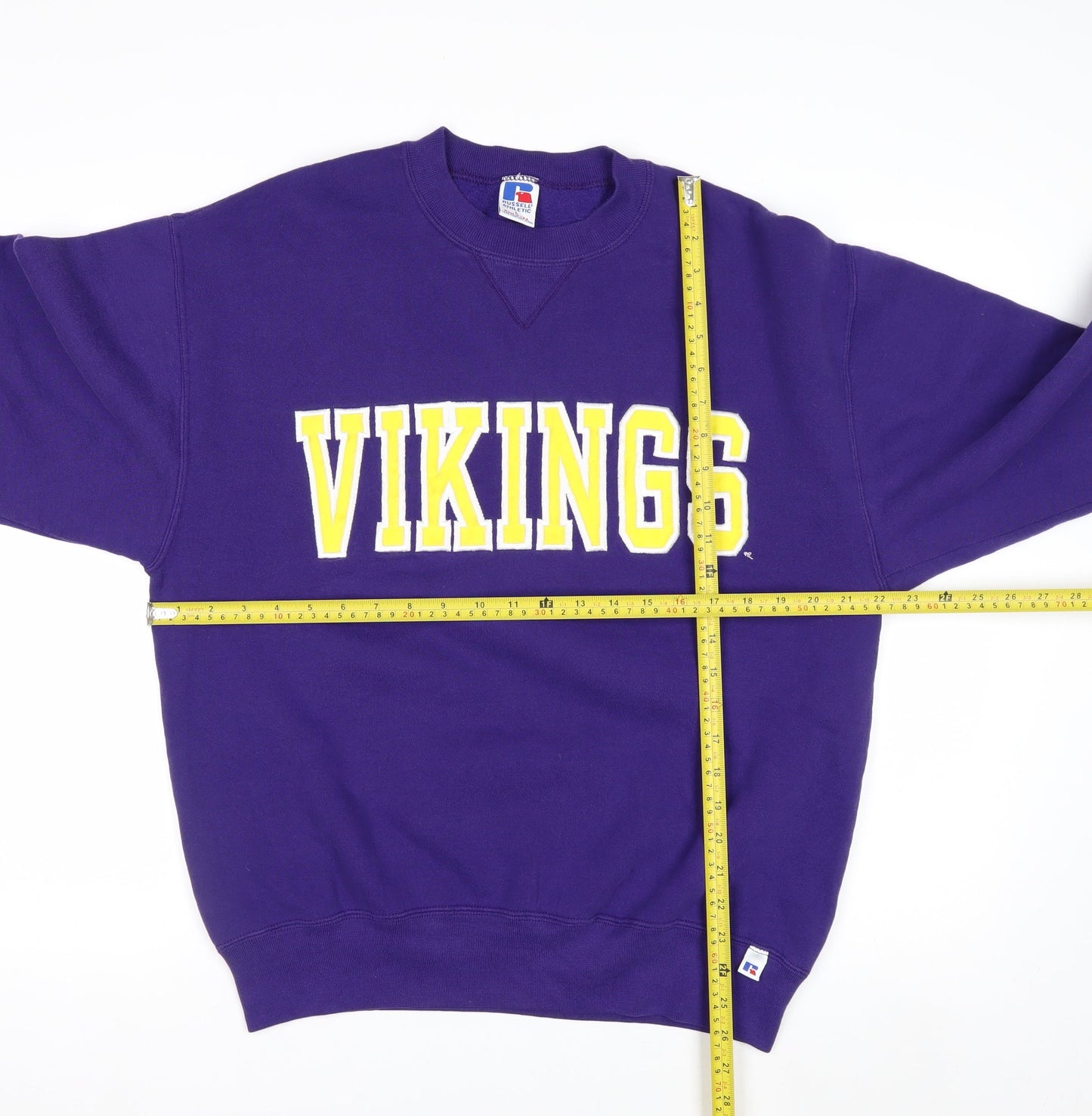 Russell Athletic Men's Purple Vikings Sweatshirt L Pullover Fleece