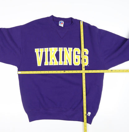 Russell Athletic Men's Purple Vikings Sweatshirt L Pullover Fleece