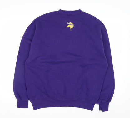 Russell Athletic Men's Purple Vikings Sweatshirt L Pullover Fleece