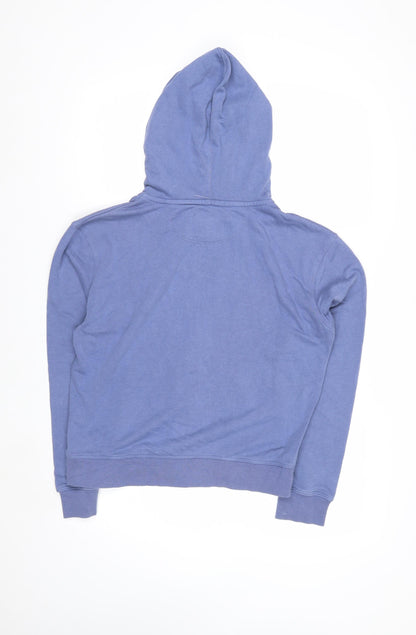 Champion Women's Blue Full Zip Hoodie Size M Cotton Blend