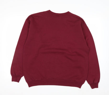 Champion Mens Red Large Pullover Sweatshirt Mississippi State Logo