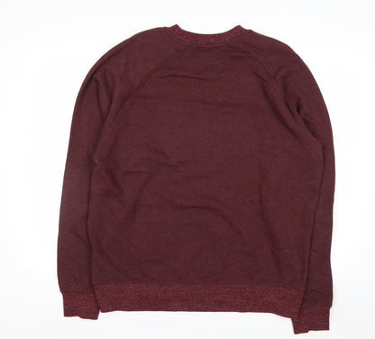 G-Star Raw Men's Red XL Crew Neck Pullover Sweatshirt