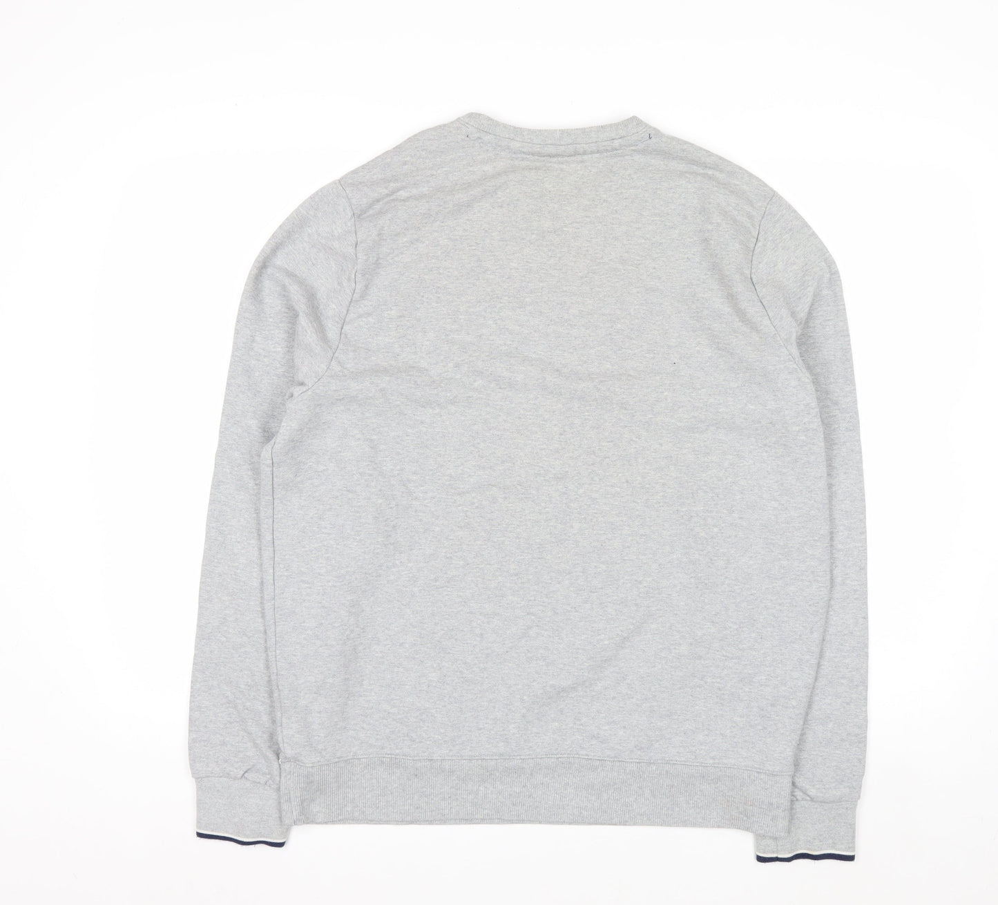 Fila Men's Grey Crew Neck Sweatshirt L Regular Fit Sports Style