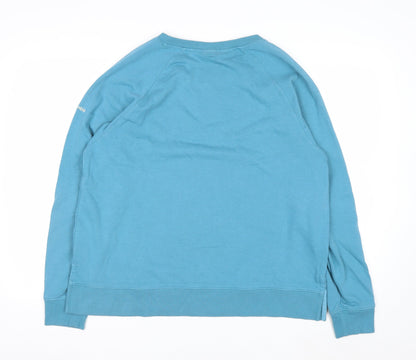 Columbia Men Blue XL Pullover Sweatshirt Crew Neck Logo Outdoor