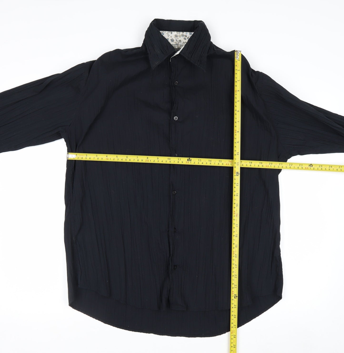 Primo Collection Ciro Citterio Women's Black Long Sleeve Button-Up Shirt Size S