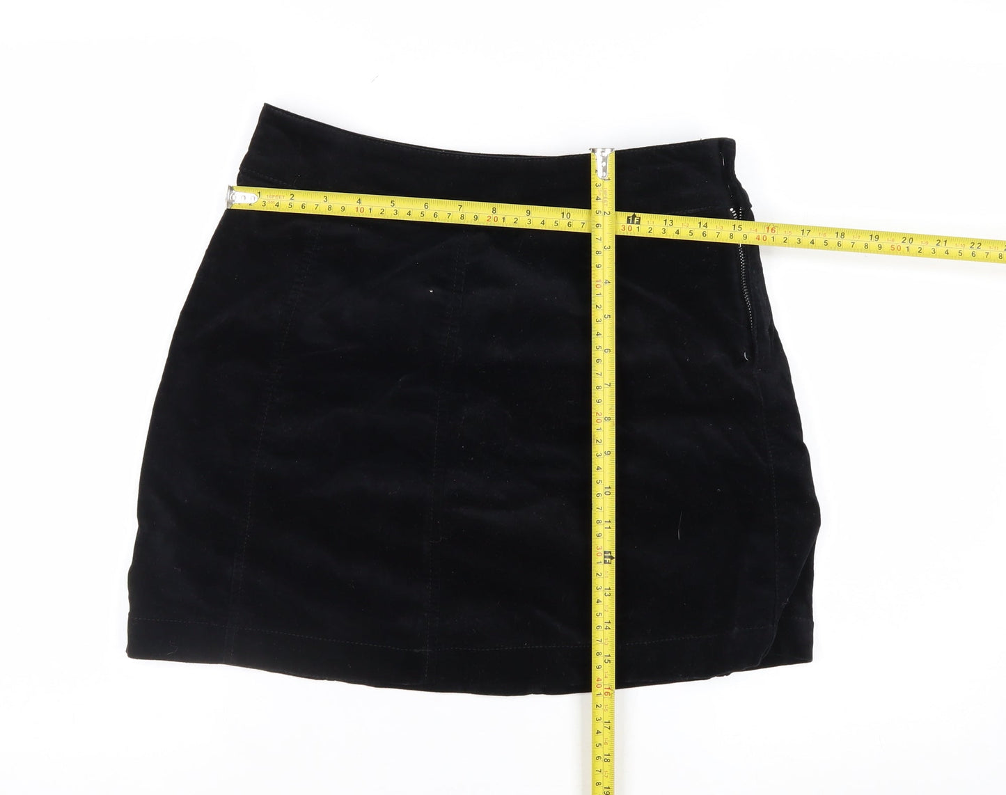 George Women’s Black Velvet Mini Pencil Skirt Size 10