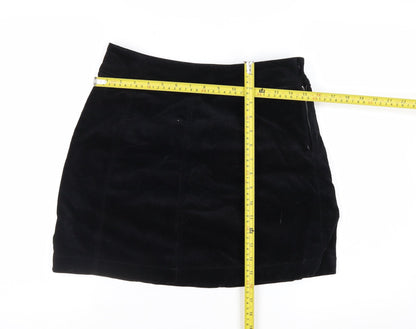 George Women’s Black Velvet Mini Pencil Skirt Size 10