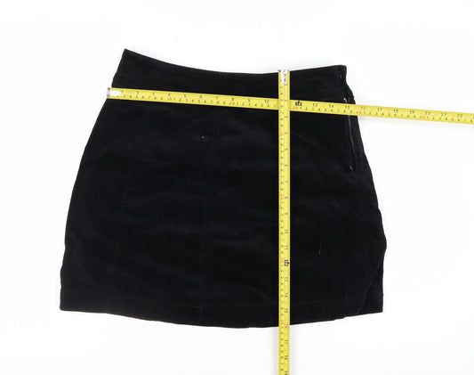 George Women’s Black Velvet Mini Pencil Skirt Size 10