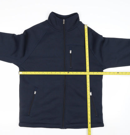 Marks and Spencer Men's Blue Fleece Full Zip Jacket S Regular Fit