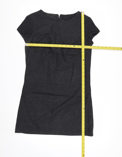 Gap Women's Black Wool Blend Short Sleeve Sheath Dress Size 6