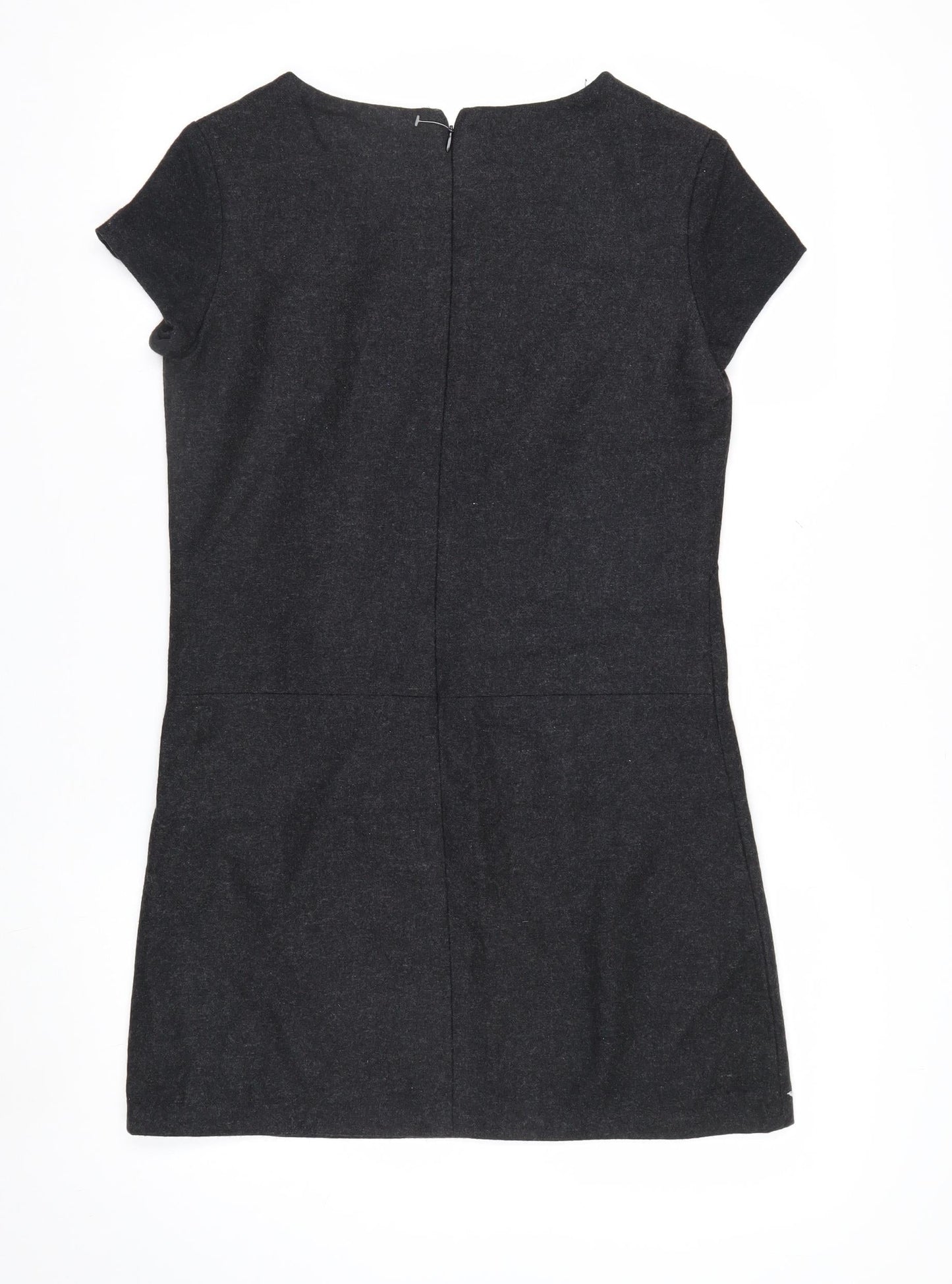 Gap Women's Black Wool Blend Short Sleeve Sheath Dress Size 6