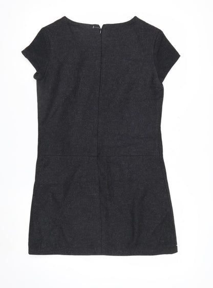 Gap Women's Black Wool Blend Short Sleeve Sheath Dress Size 6