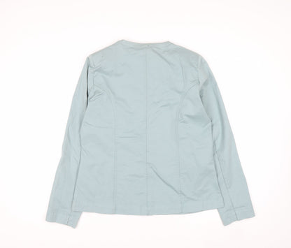 Damart Women’s Green Cotton Blend Button Jacket Size 14