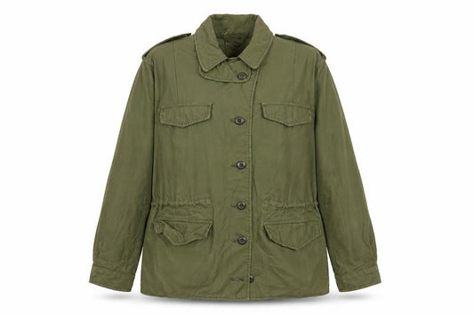 WYNN Industries Women’s Green Military Field Jacket Size 12 Regular Cotton Nylon