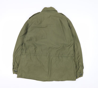 WYNN Industries Women’s Green Military Field Jacket Size 12 Regular Cotton Nylon