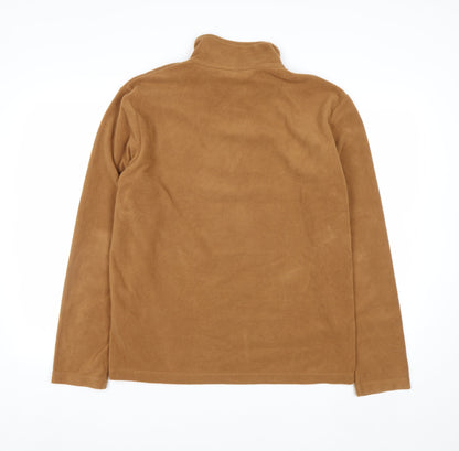 Regatta Brown 1/4 Zip Fleece Sweatshirt Men's M Outdoor Pullover