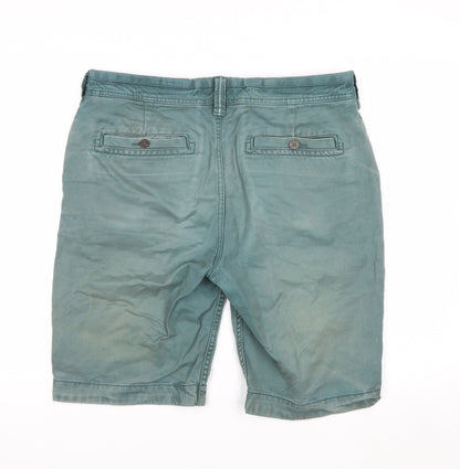 FatFace Men’s Green Chino Shorts Size 34 Casual Cotton