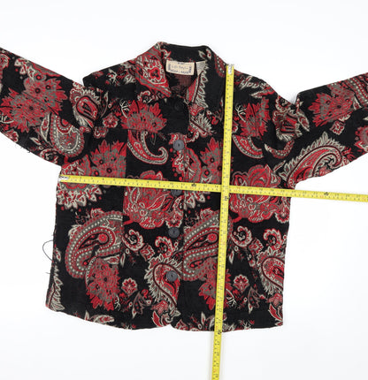 Life Style Women's Multicoloured Paisley Jacket L Bohemian Retro Style