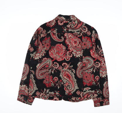 Life Style Women's Multicoloured Paisley Jacket L Bohemian Retro Style