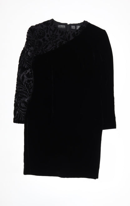 Liz Claiborne Women’s Black Velvet Sheath Dress Size 8