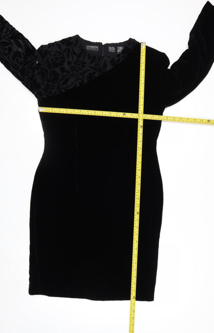 Liz Claiborne Women’s Black Velvet Sheath Dress Size 8