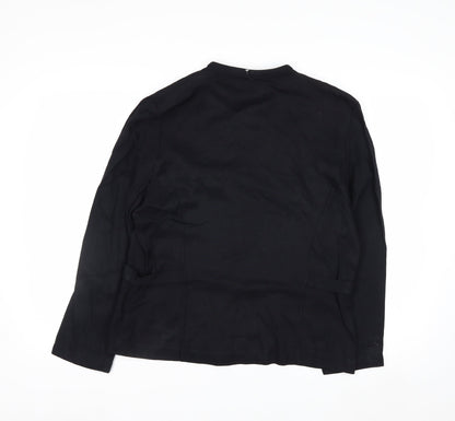Perceptions by Irene B. Women's Black Blazer Size 12 Buttoned Waist Detail