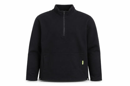 DKNY Jeans Men's Black L Fleece 1/2 Zip Sweatshirt Pullover