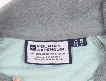 Mountain Warehouse Womens Blue Fleece Pullover Sweatshirt UK 12