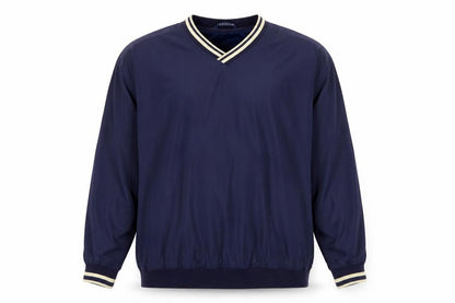 Woodlake Men's Blue XL V-Neck Pullover Sweatshirt Outdoor Style