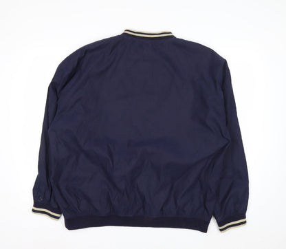 Woodlake Men's Blue XL V-Neck Pullover Sweatshirt Outdoor Style