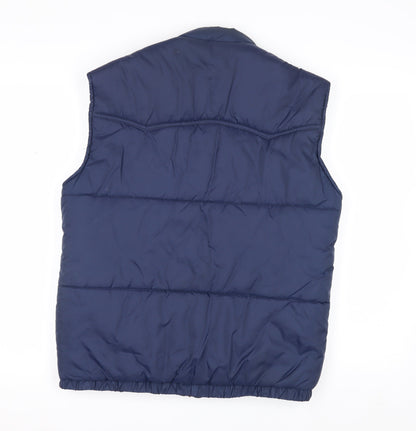 Lord Anthony Men's Blue Padded Nylon Waistcoat Bodywarmer M