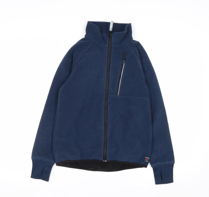 Polarn O. Pyret Boys Blue Full Zip Fleece Sweatshirt 9-10 Years