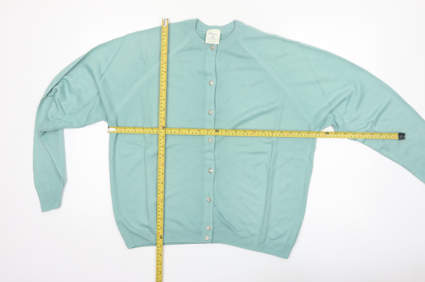 Jonelle Womens Green Acrylic Knit Cardigan Size 20