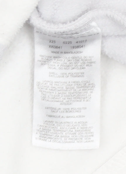 Columbia Women's White Fleece Full Zip Jacket XL