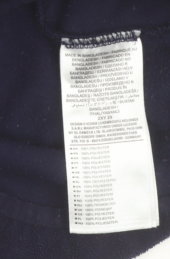 Umbro Mens Blue Fleece 1/4 Zip Pullover Sweatshirt Size L