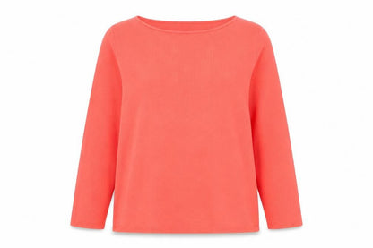 Gap Women’s Red Cotton Boat Neck Long Sleeve Jumper Size S