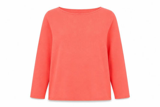 Gap Women’s Red Cotton Boat Neck Long Sleeve Jumper Size S