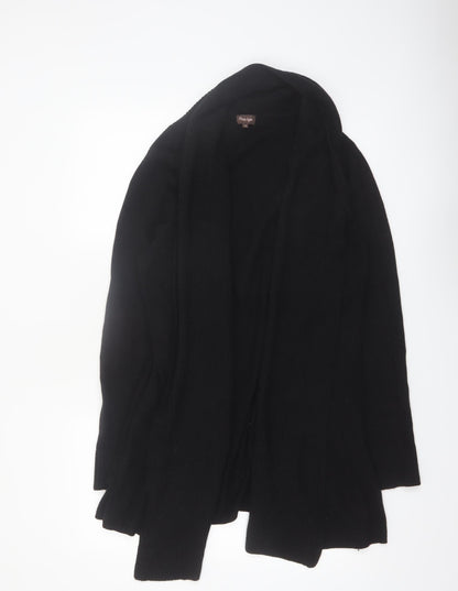 Phase Eight Women's Black Size 16 Open Knit Long Sleeve Cardigan