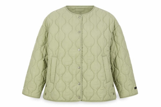 Kangol Women's Green Quilted Jacket UK 14 Mid-Length Casual