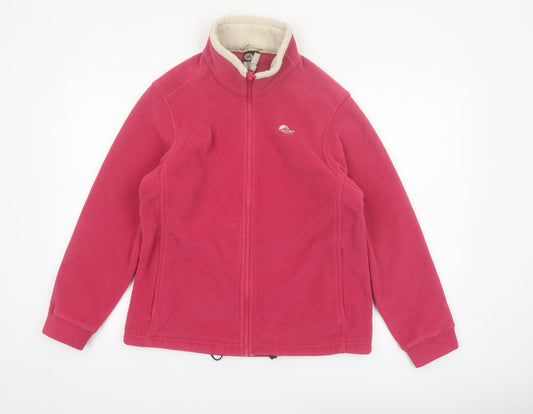 Lowe Alpine Women's Pink Fleece Jacket Size S Outdoor Full Zip