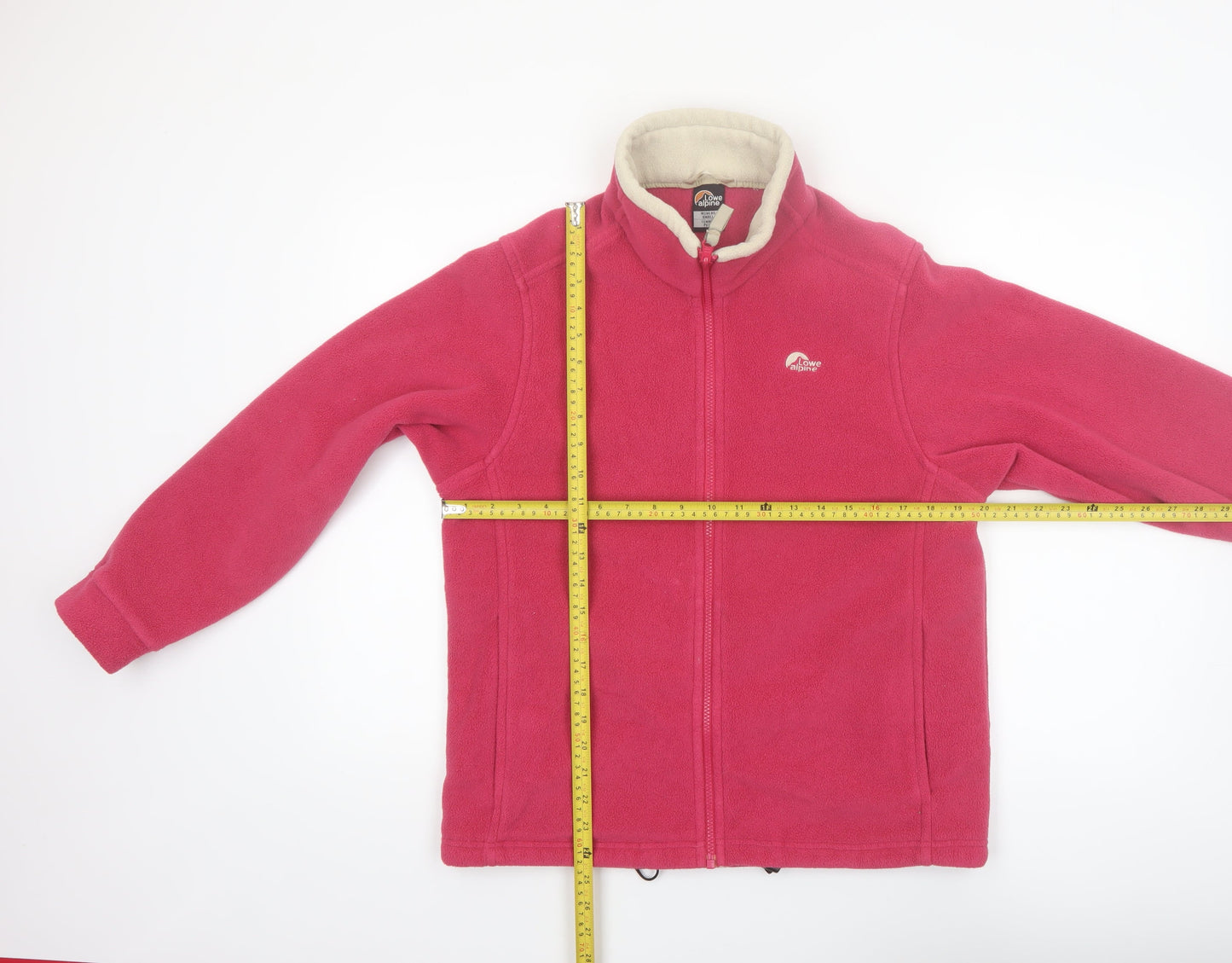 Lowe Alpine Women's Pink Fleece Jacket Size S Outdoor Full Zip