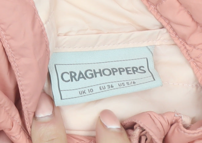 Craghoppers Women’s Pink Hooded Puffer Jacket UK 10