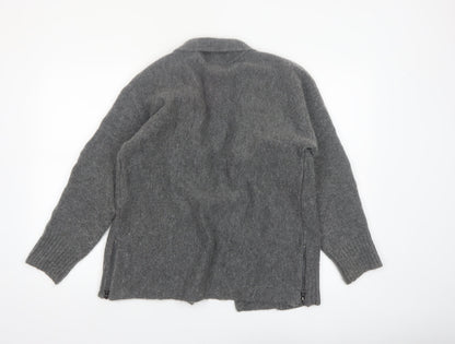 Marks and Spencer Women’s Grey Small Open Cardigan Mohair Blend Knit